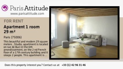 Studio Apartment for rent - St Germain, Paris - Ref. 6247
