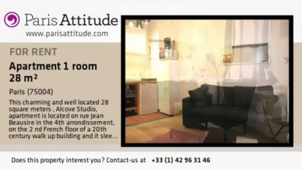 Alcove Studio Apartment for rent - Place des Vosges, Paris - Ref. 6942