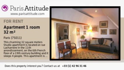 Studio Apartment for rent - Parmentier, Paris - Ref. 4136