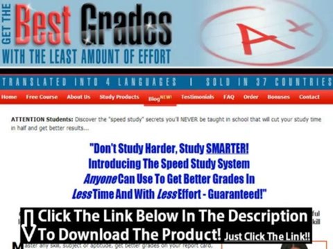 Get Better Grades Now Review + Get Better Grades Now