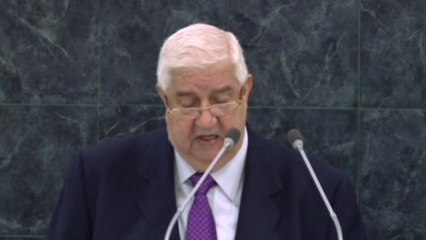 Syrian FM likens fighting inside his country to 9/11 attacks