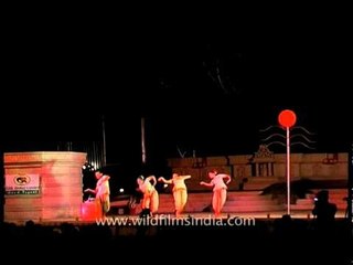 Incredible dance performance during Khajuraho Dance Festival