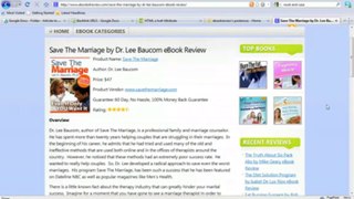 Save The Marriage by Dr. Lee Baucom eBook Review