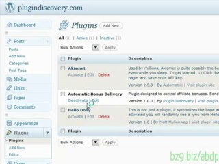 Automatic Bonus Delivery Plugin Video Tutorial Series | How To Install