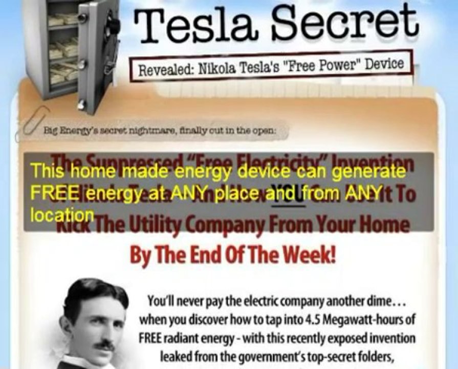 Home Made FREE Energy Device|Nikola Tesla Secret Diary|Home Made Energy Solutions