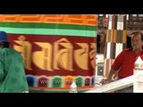 Spinning prayer wheels at a temple in Bhutan