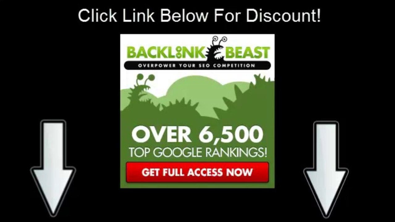 Backlink Beast Discount Backlink Beast Review