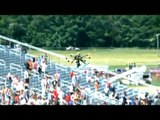 Drone crashes into crowd at Virginia bull run