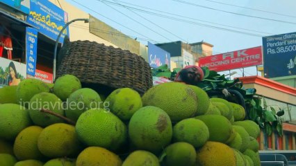 Man Sleeping over Jackfruit Stack Kottarakkara