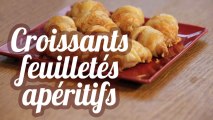 Croissants feuilletés apéritifs