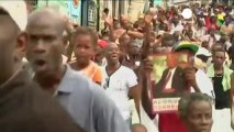 Aristide supporters demonstrate in Haiti