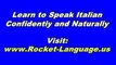 Learn How To Speak Italian with Rocket Italian Free Lessons Day 1