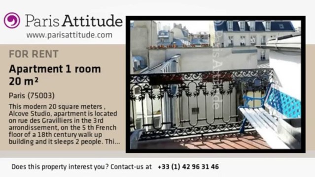 Alcove Studio Duplex for rent - Arts et Métier, Paris - Ref. 8278