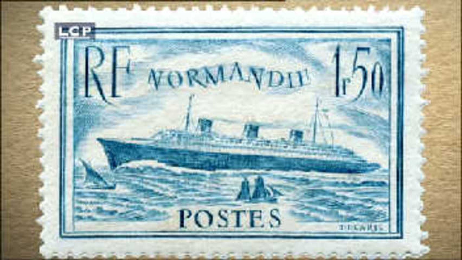 Histoire de timbres : Histoire de Timbres - Paquebot Le Normandie