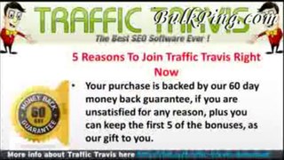 TRAFFIC TRAVIS - No.1 Software For the SEO Professionals google backlinks for site on Bulkping Video