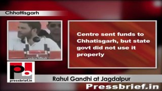 Rahul Gandhi in Chhattisgarh explains the benefit of land acquisition Bill