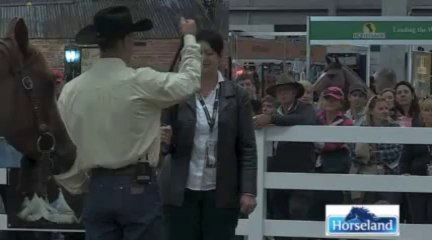 Josh Lyons Horse Training Mini Demonstration from EQUITANA Melbourne: MyHorseWorld