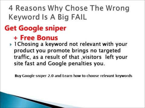 Get Google Sniper 2 0 + FREE Bonus/ keywords