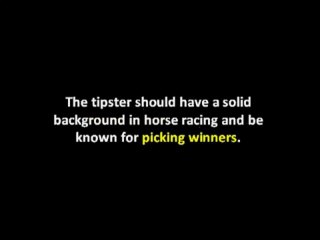 The Racing Tipsters | How to Using a Horse Racing Tipsters