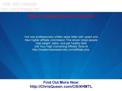 Master Cleanse Secrets 10 Day Diet