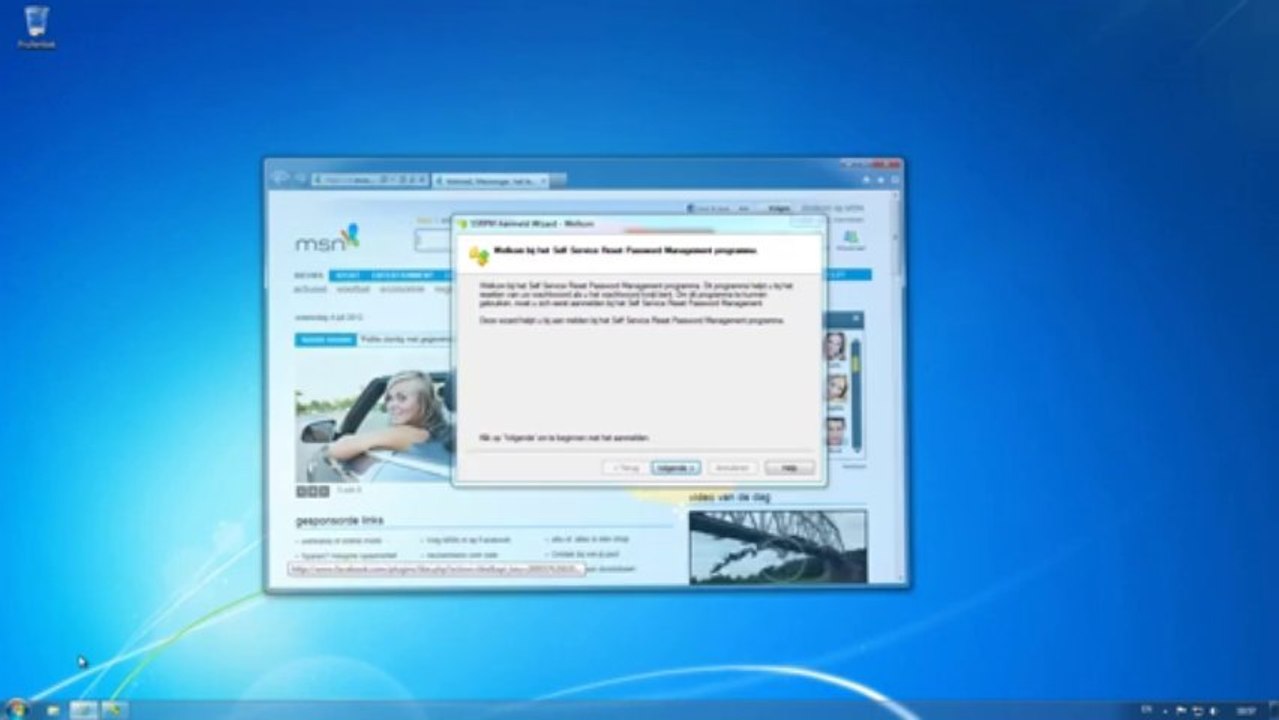 SSRPM: Self Service Reset Password Management - aanpassen van de aanmeld wizard