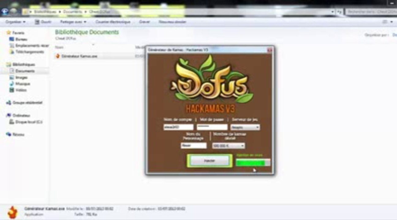 Dofus Kamas Hack Logiciel Générateur Télécharger librement [Octobre 2013]