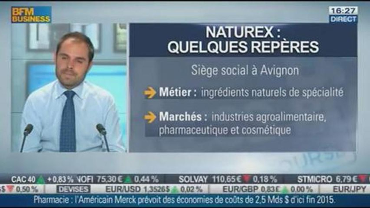 Le conseil « santé » d'Alice Lhabouz : Naturex, dans Intégrale Bourse  01/10