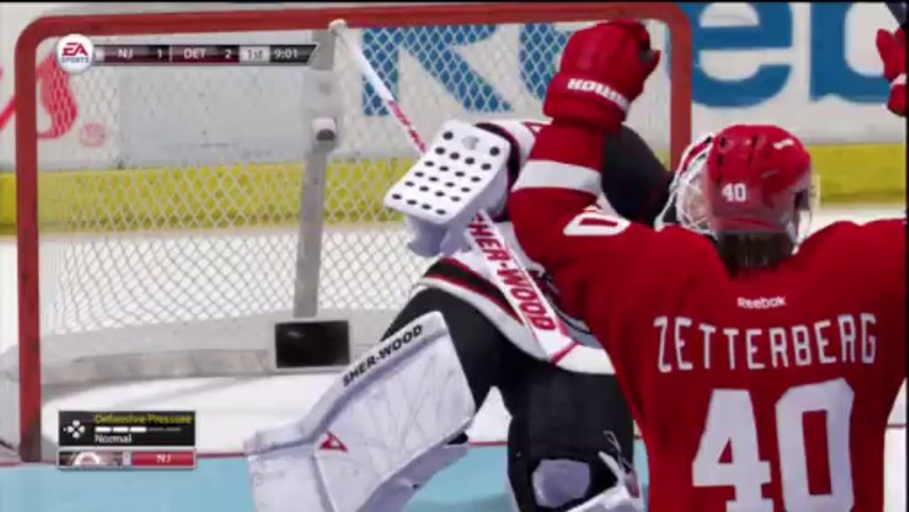 PS3 - NHL 13 - Be A GM - NHL Game 14 - New Jersey Devils vs Detroit Red Wings