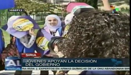 Pueblo sirio avala la decisión de destruir arsenal químico