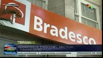 Continúa paro de trabajadores bancarios de Brasil