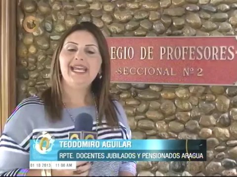 Docentes jubilados y pensionados de Aragua rechazan contratación colectiva