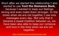 Text the Romance Back - my honest and unbiased Review