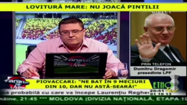 Dumitru Dragomir la FANATIK SHOW (01.10.2013)