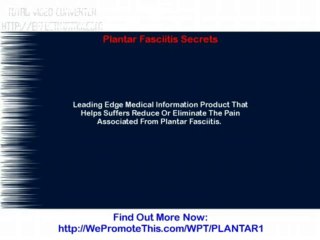 Plantar Fasciitis Secrets