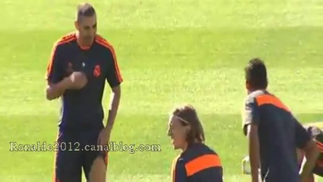Real Madrid Training Cristiano Ronaldo Di María Benzema Ramos Casillas
