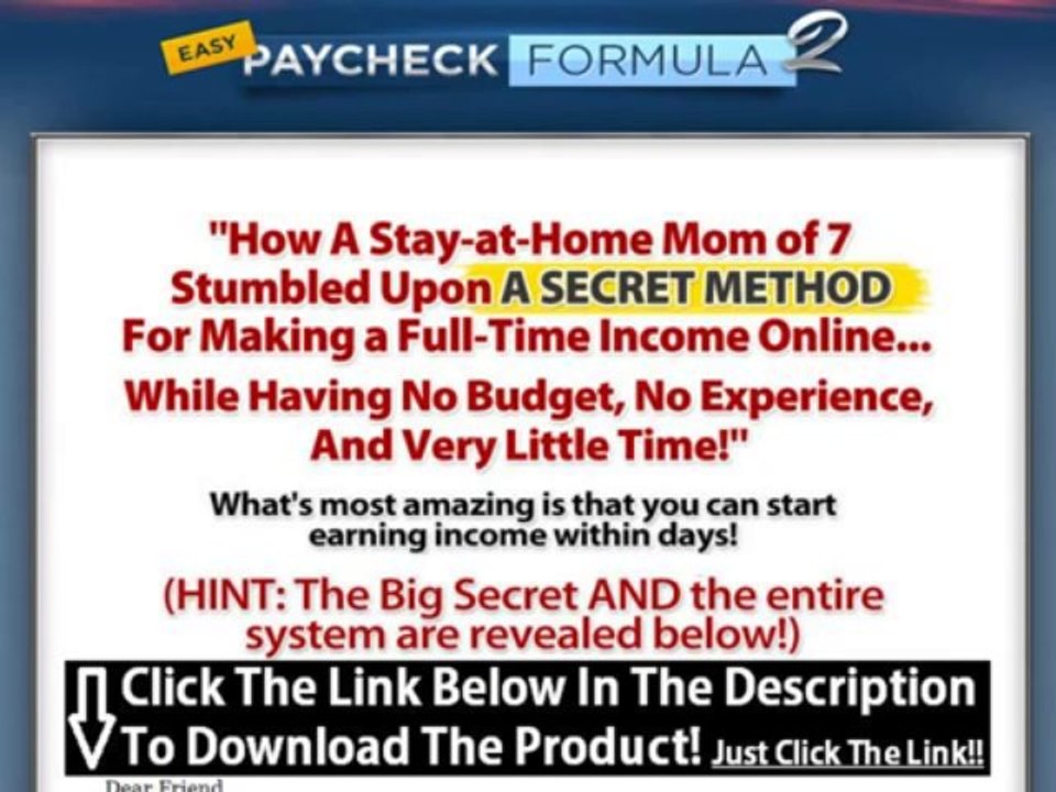 Easy Paycheck Formula Reviews + Sara Young Easy Paycheck Formula