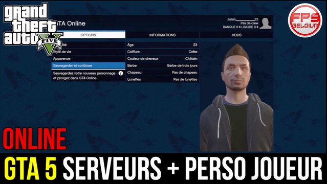 GTA 5 ONLINE // Personnalisation des joueurs + Déjà des problèmes de serveurs Rockstar | FPS Belgi
