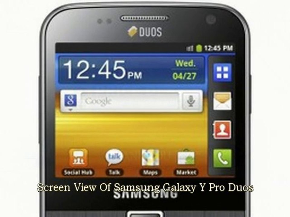 Samsung Galaxy Y Pro Duos