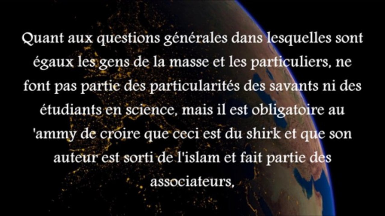 Il t'est obligatoire de croire en sa mécréance (Sharh sounnah) - Shaykh Ahmad Ibn 'Omar Al Hazmy