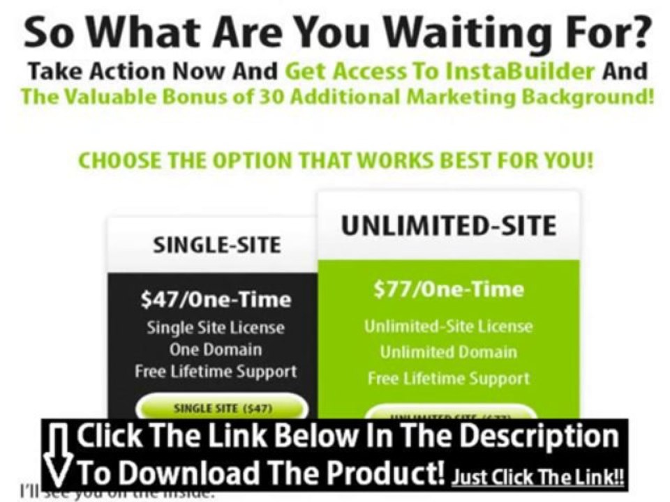 Instabuilder Coupon + Insta Builder Plugin