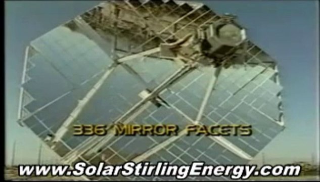 Solar Stirling Plant - Solar Stirling Electricity Generator - Get Free Energy - No Electric Bill