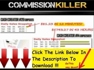 Commission Killer Cash Creators + Commission Killer Cash Creator Reviews