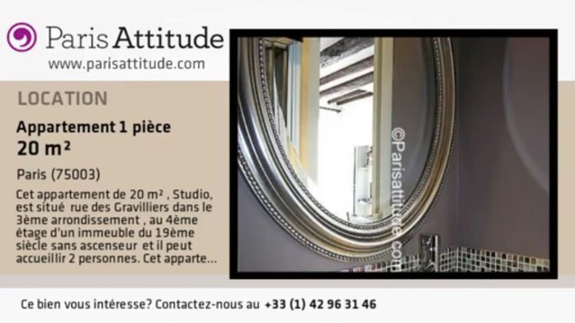 Appartement Studio à louer - Arts et Métier, Paris - Ref. 4897