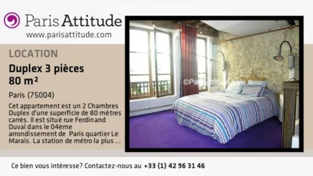 Duplex 2 Chambres à louer - St Paul, Paris - Ref. 3234