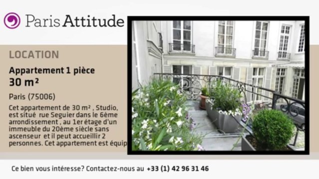 Appartement Studio à louer - St Germain, Paris - Ref. 8620
