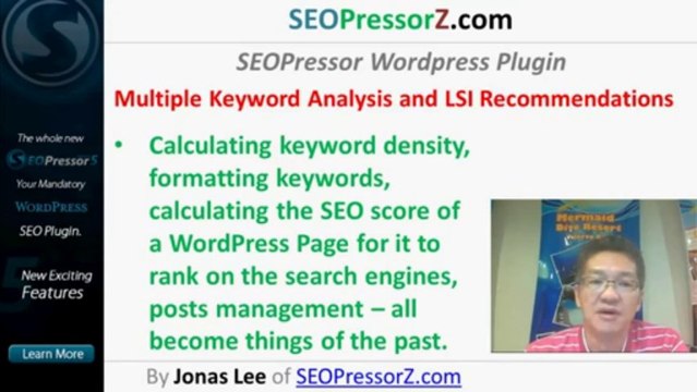 SEOPressor V5 Version 5 of SEOPressor Wordpress Plugin