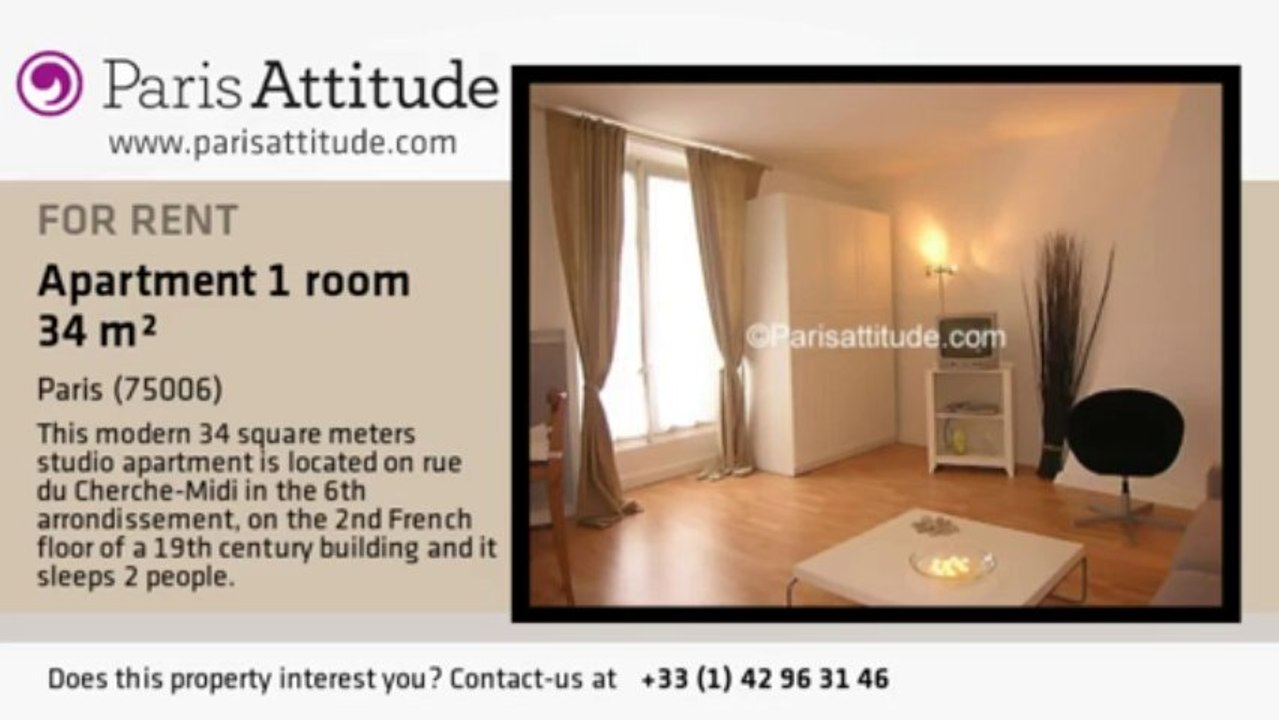 Studio Apartment for rent - St Placide, Paris - Ref. 1011