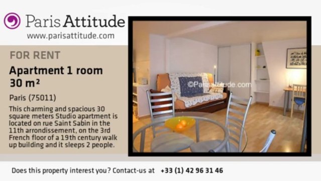 Studio Apartment for rent - Bastille, Paris - Ref. 2111