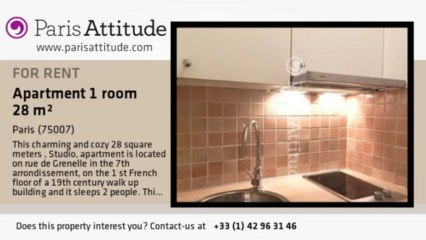 Studio Apartment for rent - Tour Eiffel, Paris - Ref. 2029