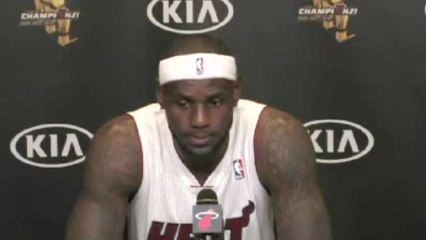LeBron James at Heat Media Day